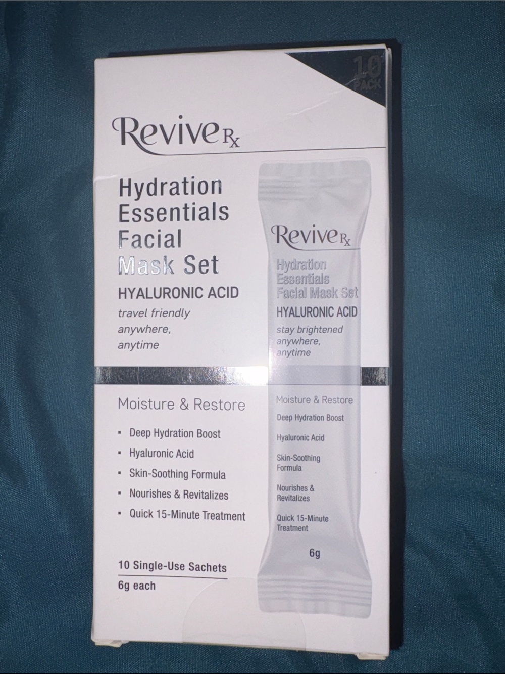 Revive Rx - Hydration Essentials Facial Mask Set 10pk - White (Hyaluronic Acid)